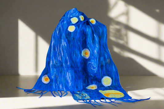 Nepalese Handcrafted Scarf - The Starry Night