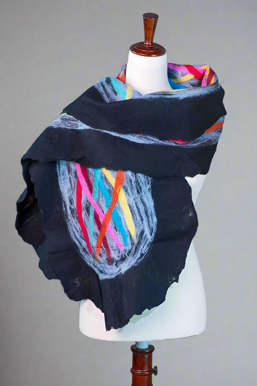 Nepalese Handcrafted Scarf - Connected World